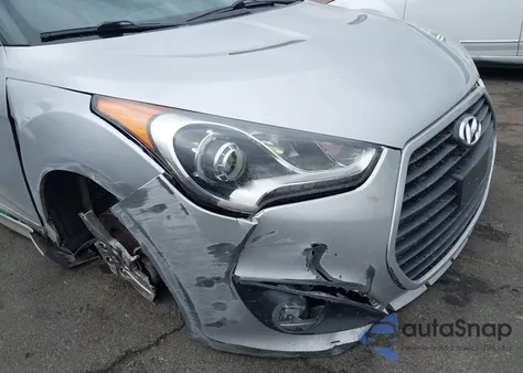 2013 Hyundai Veloster Turbo W/Black из США, поврежденный, VIN KMHTC6AE3DU095729